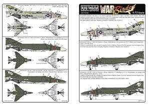 1/72 F-4 ファントムII デカールセット 1 F-4B `Tigers`,F-4G `Black Lions`,`Pacemakers (デカール)