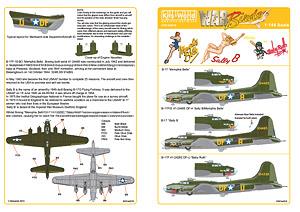 1/144 米陸軍航空軍 B-17F/G フライングフォートレス `SallyB,Memphis Belle`,`Baby Ruth` (デカール)