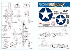 1/32 USAAF B-17F Flying Fortress Caution decal (Decal)