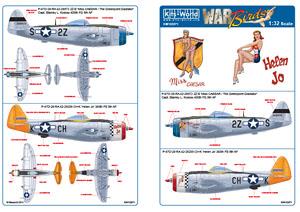 1/32 USAAF P-47D Thunderbolt `Miss CAESAR/The Greenpoint Gladiator`,`Helen Jo` (Decal)