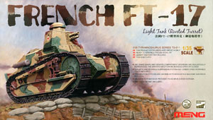 France FT-17 Light Tank (Riveting octagonal turret) (Plastic model)