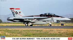 F/A-18F スーパーホーネット `VFA-41 ブラックエーセスCAG` (プラモデル)