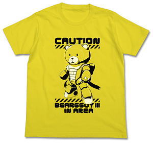 Gundam Build Fighters Beargguy III T-shirt Yellow L (Anime Toy)