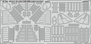 Gloster Javelin FAW.9/9R undercarriage (For 1/48 Airfix) (Plastic model)
