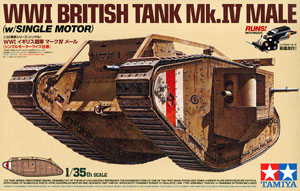 British Tank Mark IV Male (w/Single Motor) (Plastic model)