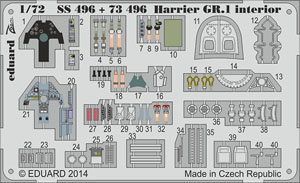 ハリアー GR.1用パーツセット・糊付き (エアフィックス1/72用) (プラモデル)