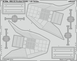 MiG-25 Air Intake & F.O.D. (for Kitty Hawk1/48) (Plastic model)