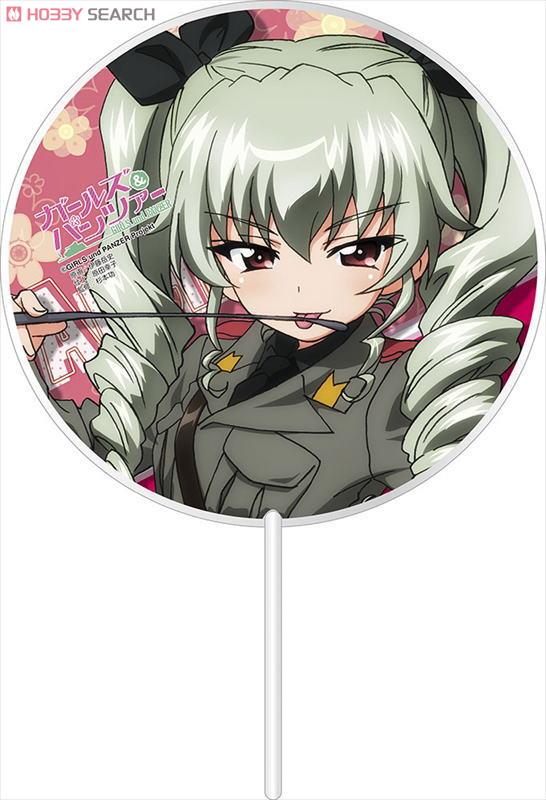 ガールズ＆パンツァー ミニうちわ 6.アンチョビ (キャラクターグッズ) 商品画像1