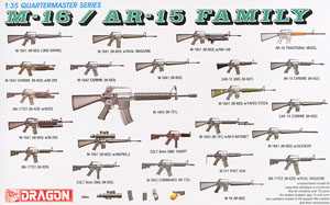 アメリカ軍 ウェポンセット M-16/AR-15 自動小銃ファミリー (プラモデル)