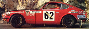 Datsun 240Z (#62) 1971 Monte Carlo (ミニカー)