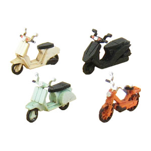 [Miniatuart] Diorama Option Kit : Bike B (Scooter) (Unassembled Kit) (Model Train)