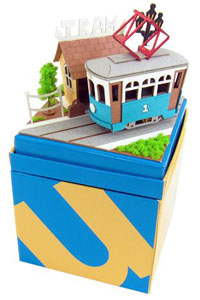 [Miniatuart] Miniatuart Mini : Stop and tram (Assemble kit) (Railway Related Items)