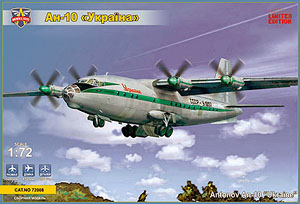 Russia An-10A Ukraine Four Shots Airliner (No.72008) (Plastic model)