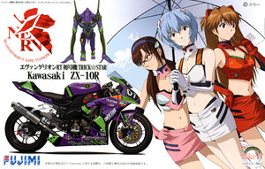 Eva-01 TRICK*STAR KAWASAKI ZX-10R 2010 w/Metal muffler (Model Car)