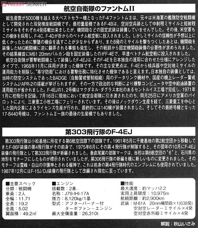 F-4EJ 第303飛行隊 (小松) (プラモデル) 解説1