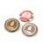 Japan National Railways Fan Goods : JNR Wheel Mark Can Badge (Brown/Silver) (Railway Related Items) Other picture1