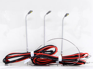 Popondetta Craft LED Lighting System Street Lamp (Standard 50mm/White) (3pcs.) (Model Train)