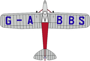 DH プスモス G-ABBS Kings Flight (完成品飛行機)