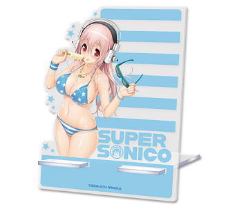Super Sonico Mobile Stand B (Swim Wear) (Anime Toy)