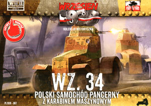 ポ・WZ34 小型4輪装甲車 MG搭載型 (プラモデル)