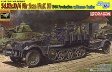 WW.II German Sd.Kfz.10/4 2cm FlaK auf Fahrgestell Zugkraftwagen 1t with Ammunition Trailer (Plastic model)