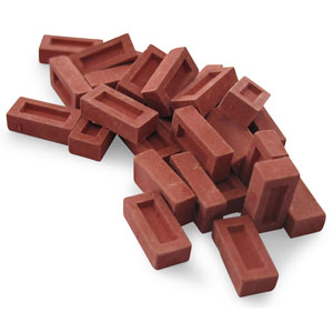 [1/16] Precolored Bricks - 30gr (Plastic model)