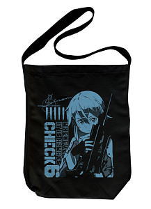 Sword Art Online II Sinon Shoulder Tote Bag Black (Anime Toy)