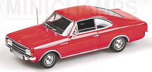 オペル レコルト C クーペ 1966 レッド (ミニカー)