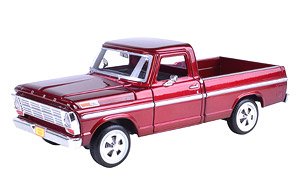 1969 Ford F-100 Pickup (Red) (Diecast Car)