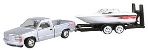 1992 Chevrolet 454 SS Pickup With Speed Boat (Diecast Car)