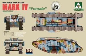WWI イギリス軍戦車 マークIV 「フィメール」 (プラモデル)