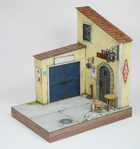 1/24 イタリアのワイン居酒屋＆ガレージ (工作キット) (アクセサリー)
