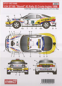ST185 `Stomil` #3 Rally EI Crorte Ingles 1996 (Decal)