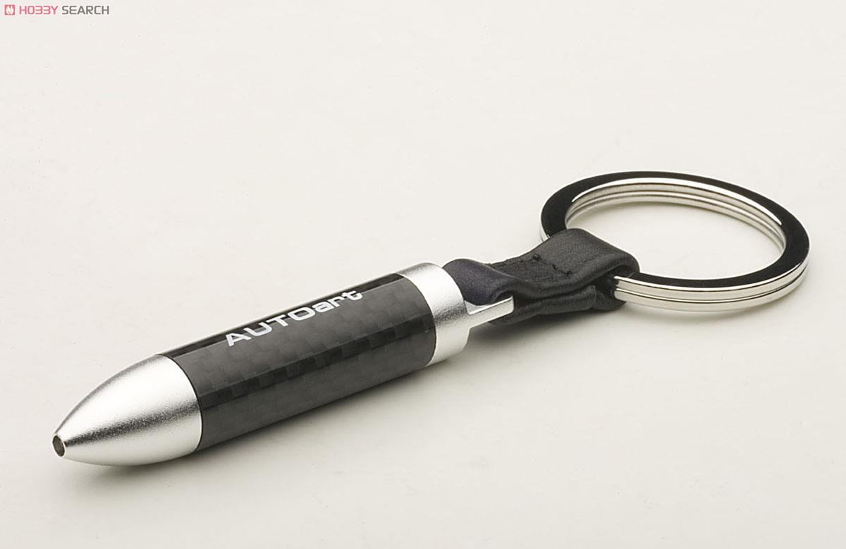 Retractable Carbon fiber Ballpoint pen (key chain) Item picture1