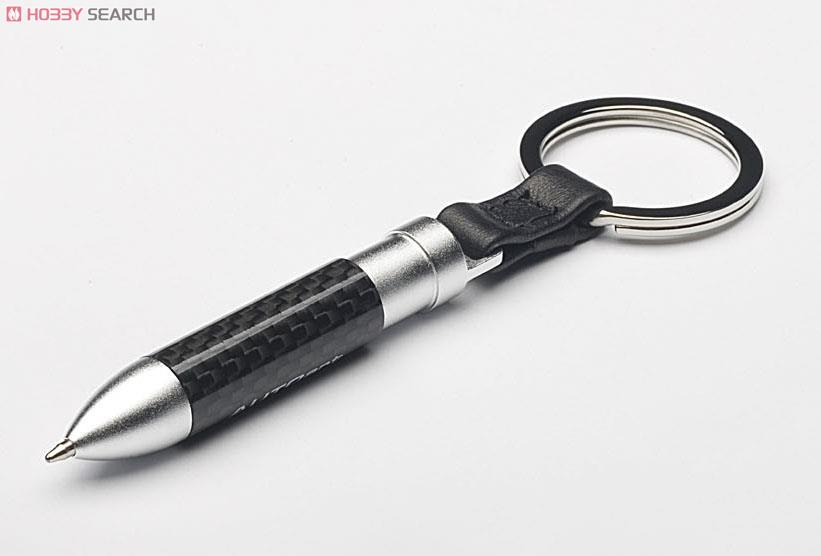 Retractable Carbon fiber Ballpoint pen (key chain) Item picture7