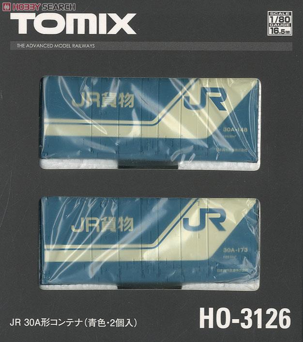 16番(HO) JR 30A形コンテナ (青色・2個入) (鉄道模型) パッケージ1