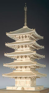 1/75 Five storied pagoda of Kofukuji (National Treasure) (Plastic model)