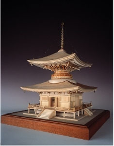 1/50 Ishiyama two-story pagoda (National Treasure) (Plastic model)