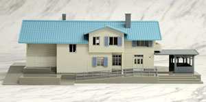 Swiss Alps Station, Ivory (European Station Building in the Highland) (Model Train)