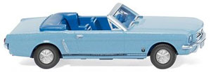 (HO) Ford T5 Cabriolet (Metallic Light Blue) (Model Train)