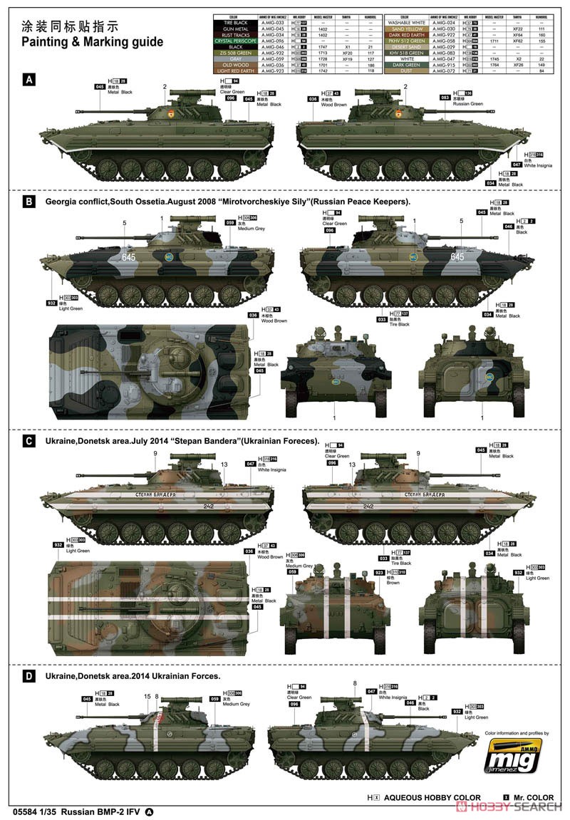 ソビエト軍 BMP-2 歩兵戦闘車 (プラモデル) 塗装1