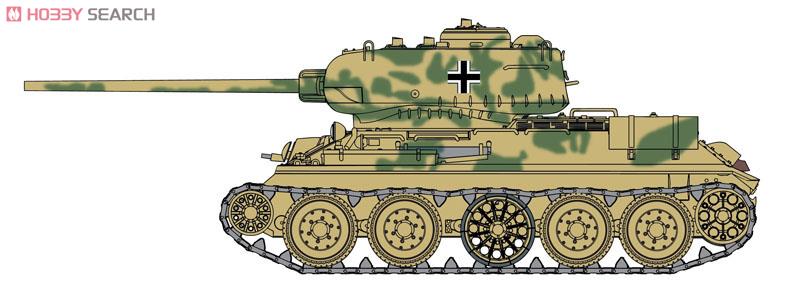 WW.II ドイツ軍 鹵獲戦車 T-34/85 第122工場製 1944年生産型 (プラモデル) その他の画像1