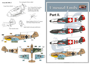 Unusual Emils Pt.II (Includes decals for 4 Bf 10Es) (Decal)