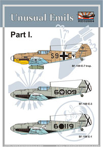Emil Part I (Bf 109E-3/Bf 109E-1 [Condor], German Bf 109E-7 Trop) (Decal)