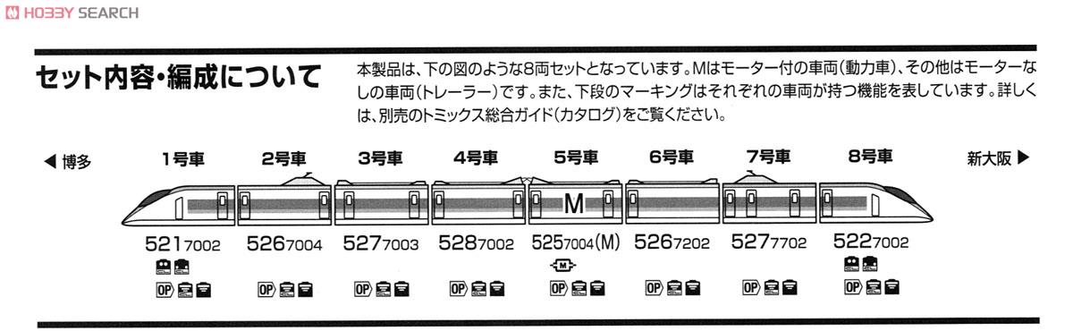 [Limited Edition] J.R. Series 500-7000 Sanyo Shinkansen `Plarail Car` (Unit V2) (8-Car Set) (Model Train) About item2