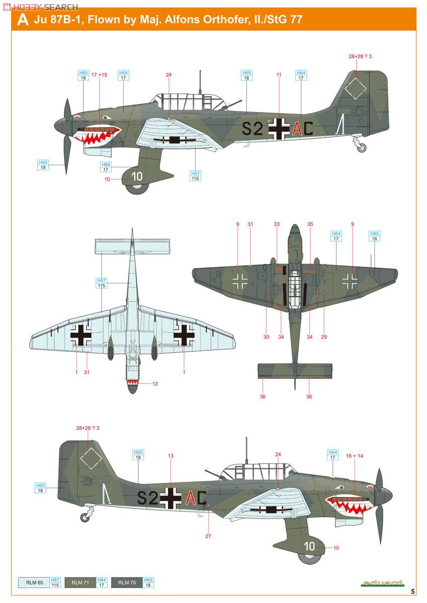 Ju 87B スツーカ (デュアルコンボ) (プラモデル) 塗装2