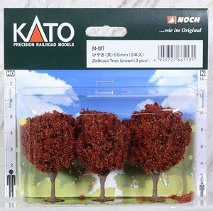 Zelkova Tree, Brown (65mm) (3pcs.) (Model Train)