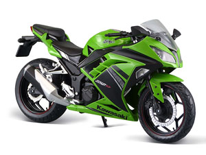 Kawasaki Ninja250 ライムグリーン SE (ミニカー)