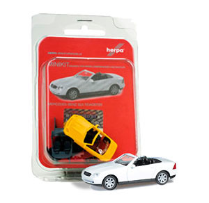 (HO) Herpa MiniKit: MB SLK Roadster, pure white (Model Train)