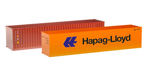 (HO) Container-Set 2x40 ft.`Hapag Lloyd / TAL` (Model Train)